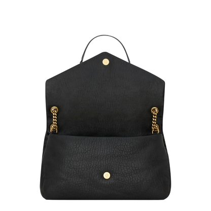 Cassandre Lambskin Pouch on Chain - Black
