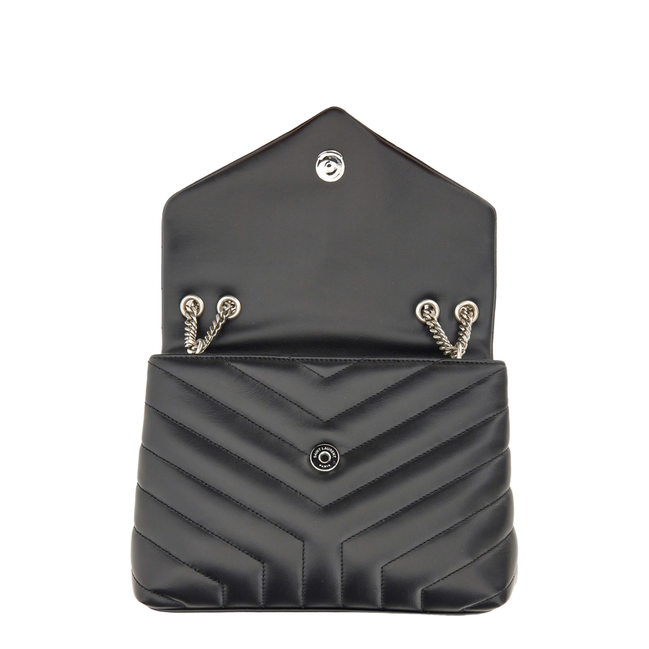Loulou Small Leather Shoulder Bags - Black