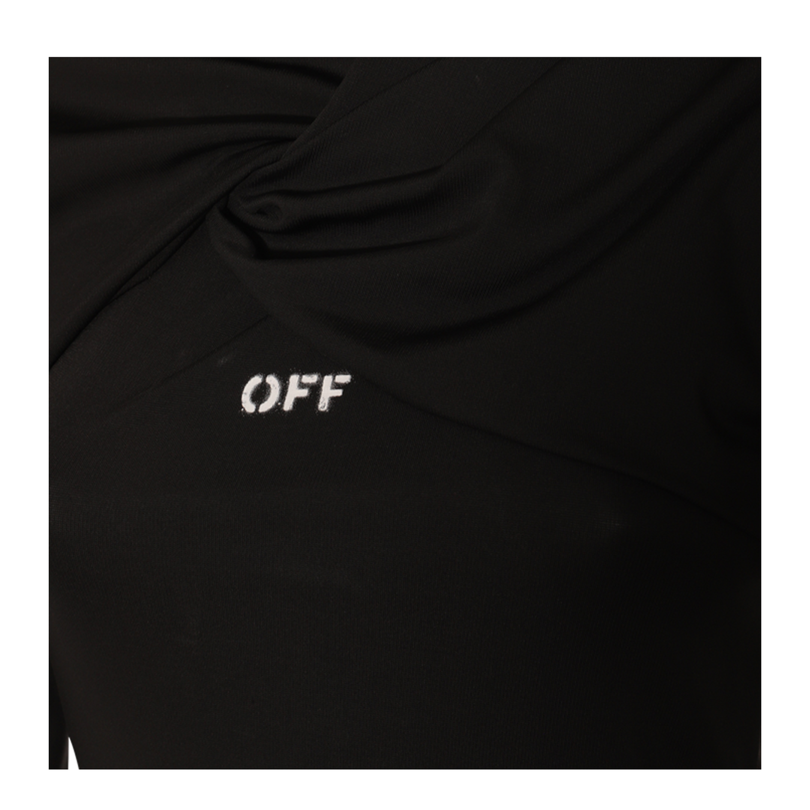 Stamp Twist Detail Mini Dress