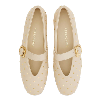 MAYFEYR - Ferragamo - Flat Shoes Ecru - 01L931795488002