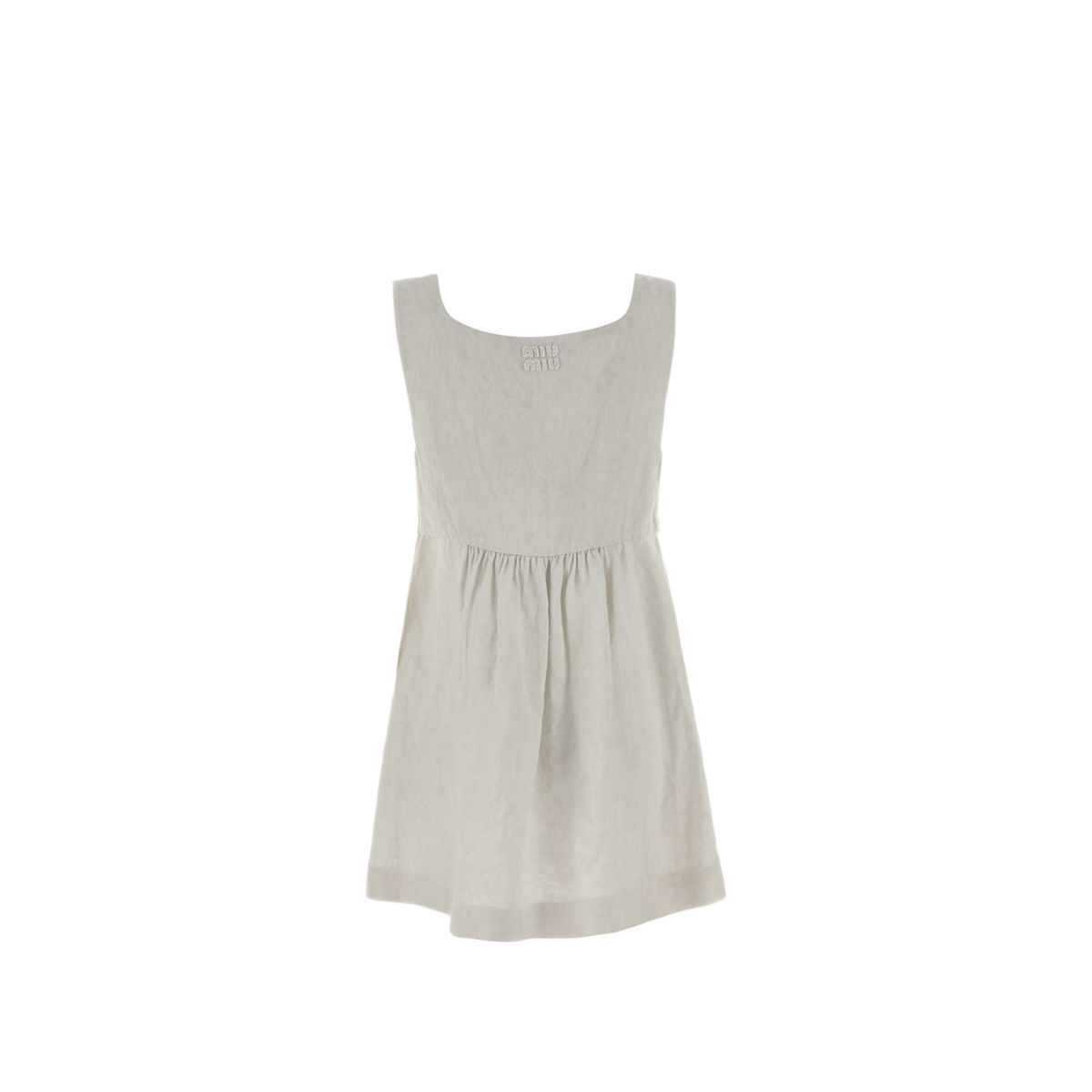 MAYFEYR - Miu Miu - Light Green Linen Mini Dress - MF6589SOOO6733F0K74