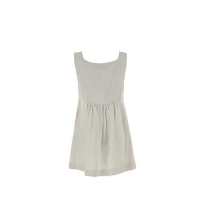MAYFEYR - Miu Miu - Light Green Linen Mini Dress - MF6589SOOO6733F0K74