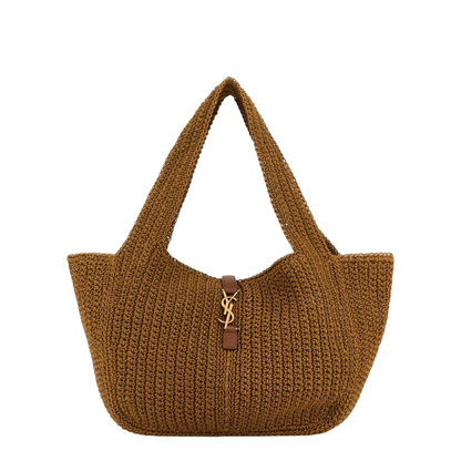 Le 5 à 7 Cord and Leather Tote Bags - Brown