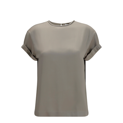 MAYFEYR - Brunello Cucinelli - Silk Blouse With Monili Chain - M0C59DE310