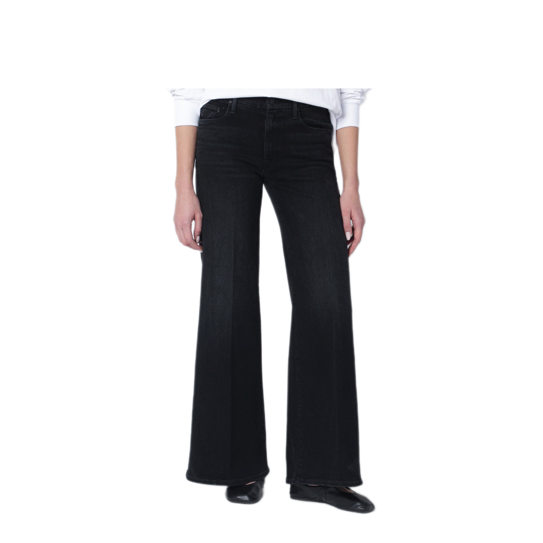 MAYFEYR - Mother - Black Flared Spiked Hair Jeans - 10415-1611COSPF