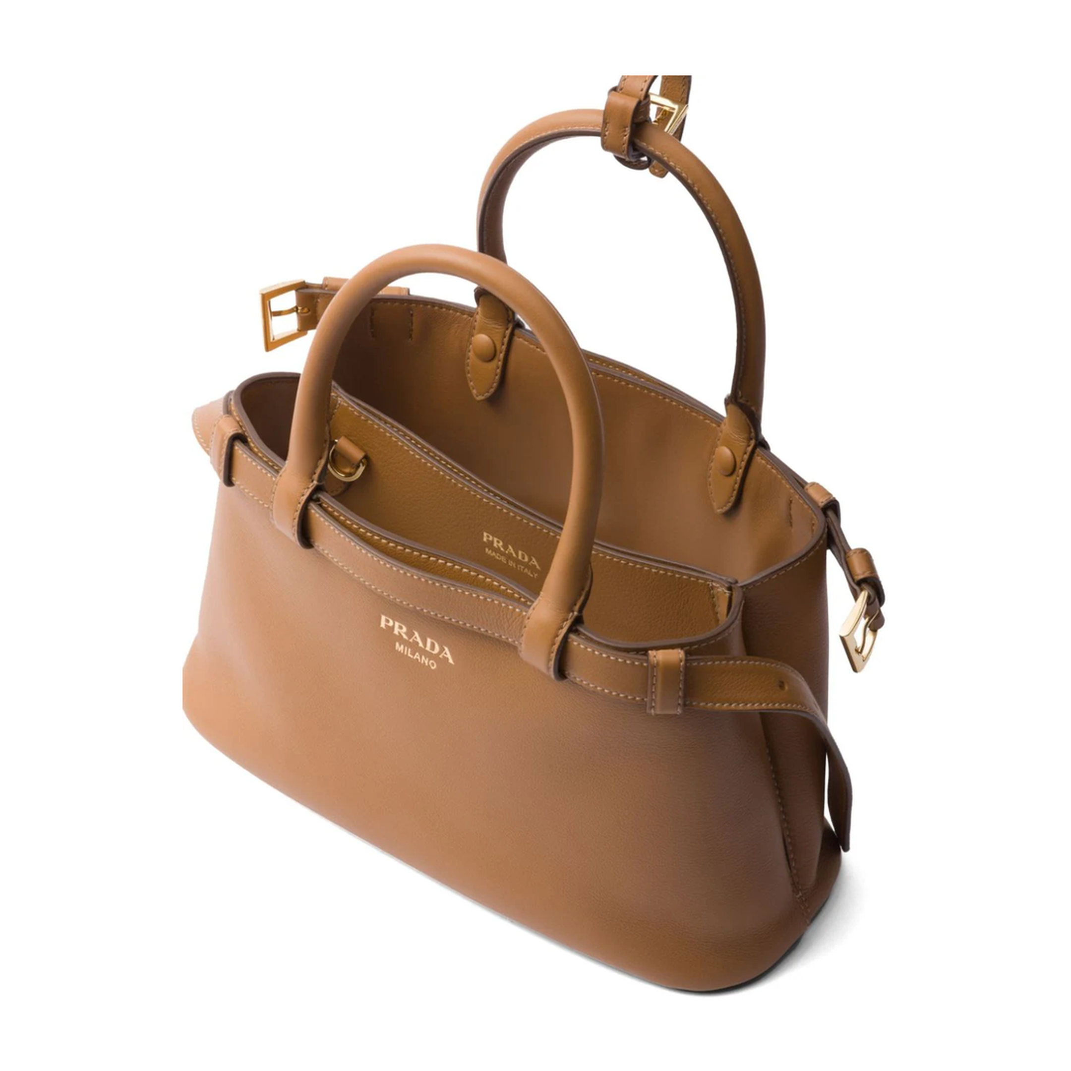 MAYFEYR - Prada - Belted Leather Two-Way Bag - 1BA418VOOO2CYSF03BH