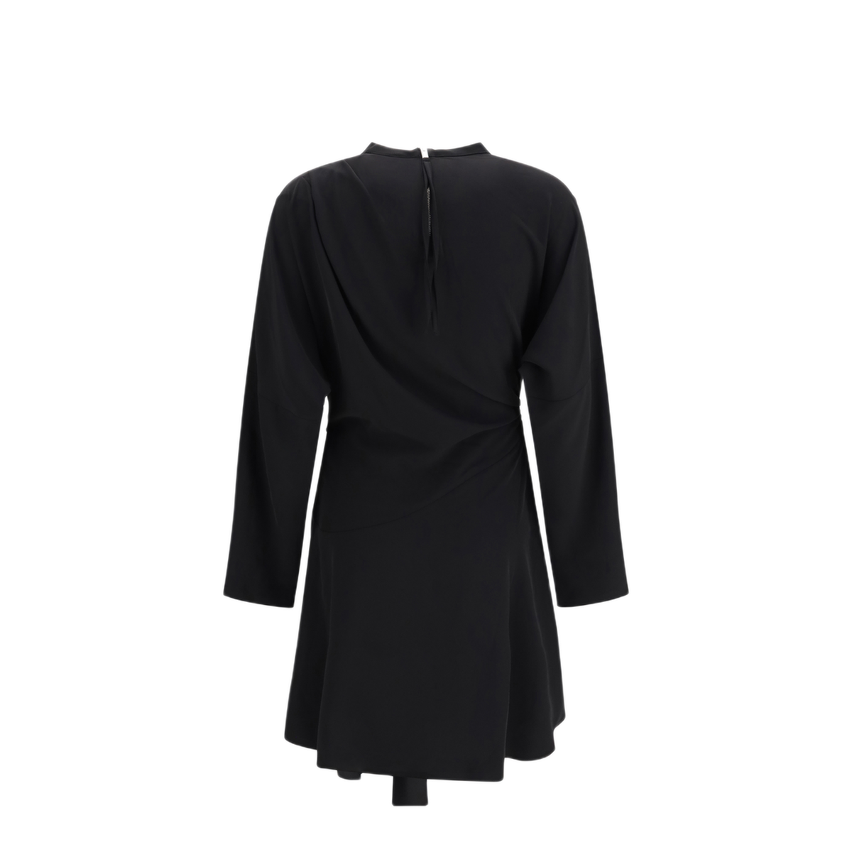 MAYFEYR - Ganni - Draped Knot Crepe Mini Dress - A1030749099