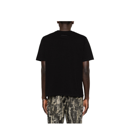 Black T-shirt with logo print