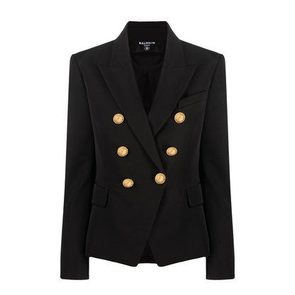 Black Double-Breasted Blazer