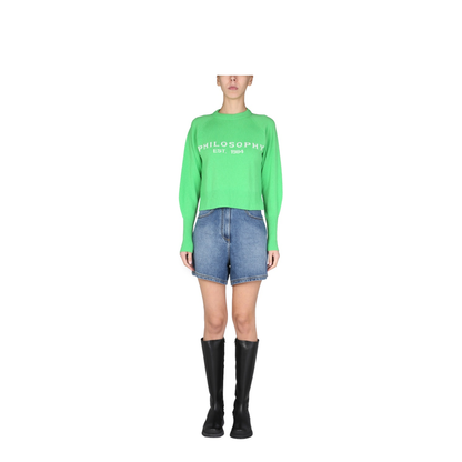 MAYFEYR - PHILOSOPHY DI LORENZO SERAFINI - Sweater With Logo Inlay - 091707001396