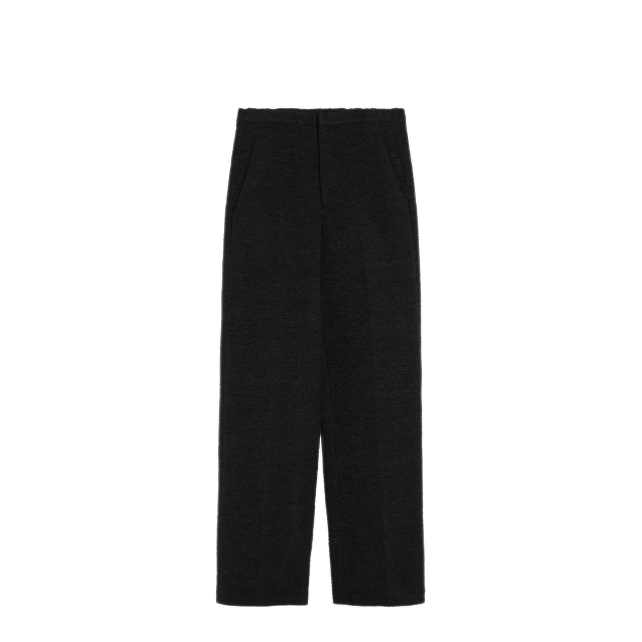 MAYFEYR - Loulou Studio - Black Straight Boucle Trousers - ALSTONPLBLK