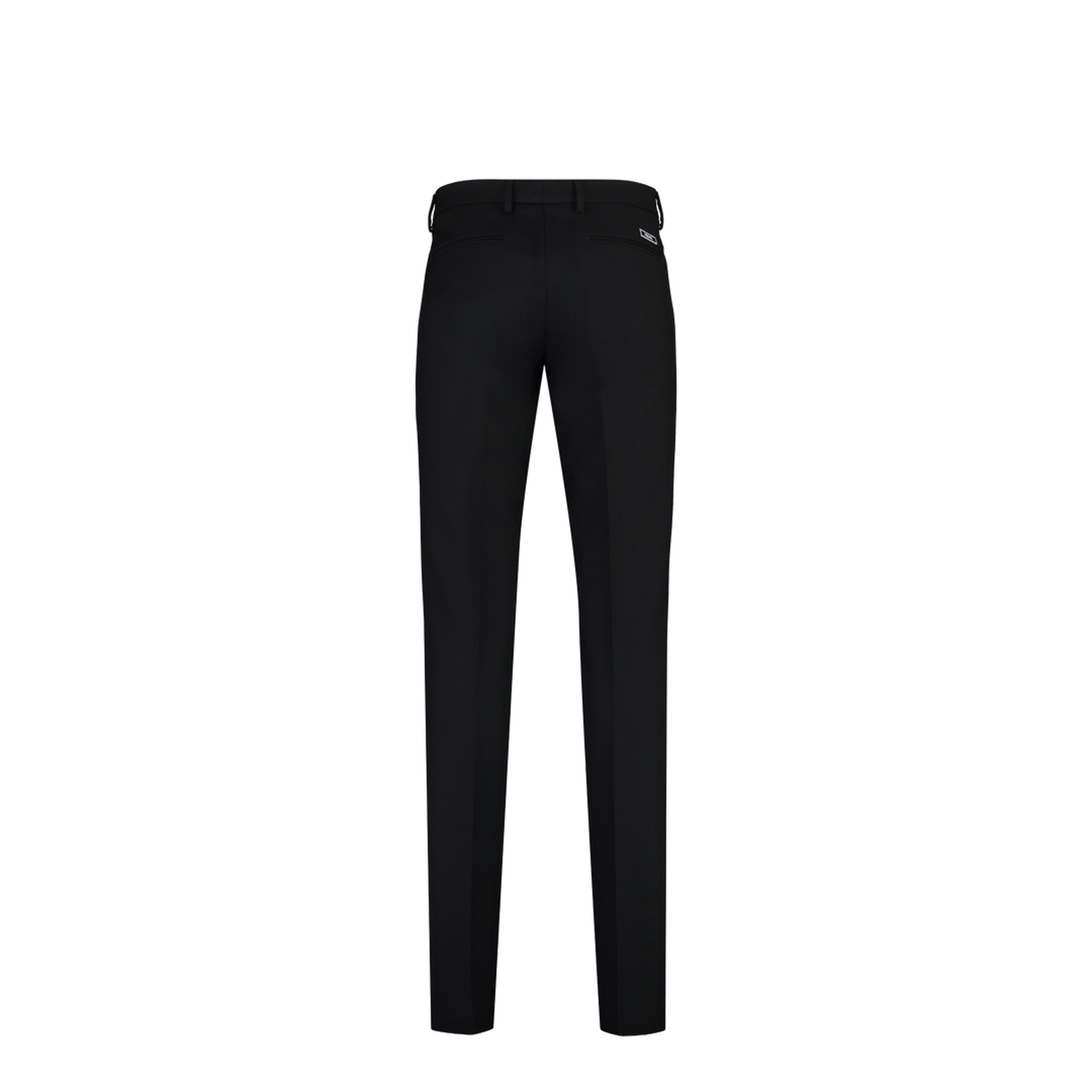 Virgin Wool Trousers In Black