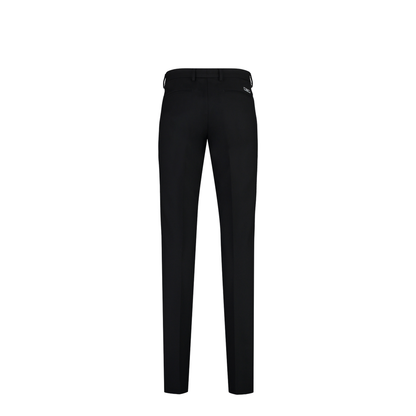 Virgin Wool Trousers In Black