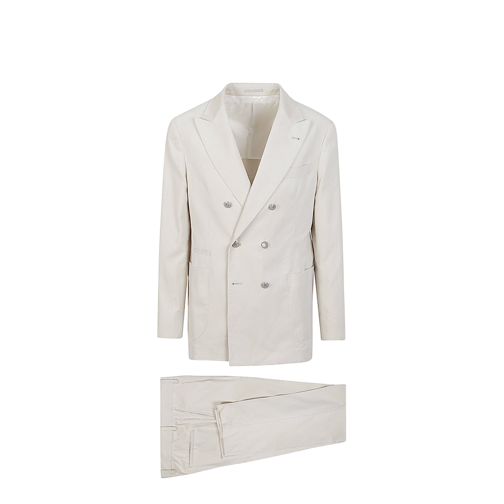 Cotton Double-Breasted Suit