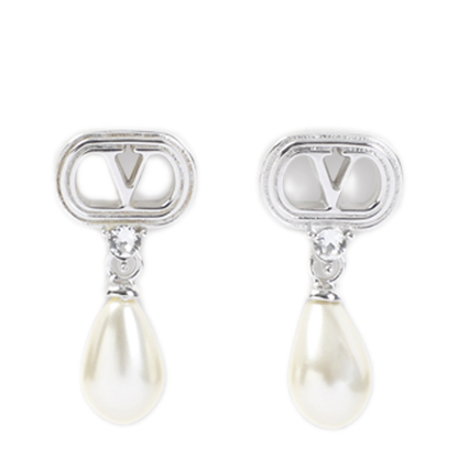MAYFEYR - Valentino - Vlogo Pearl Earrings - 8W2J0BG8WKDDFF