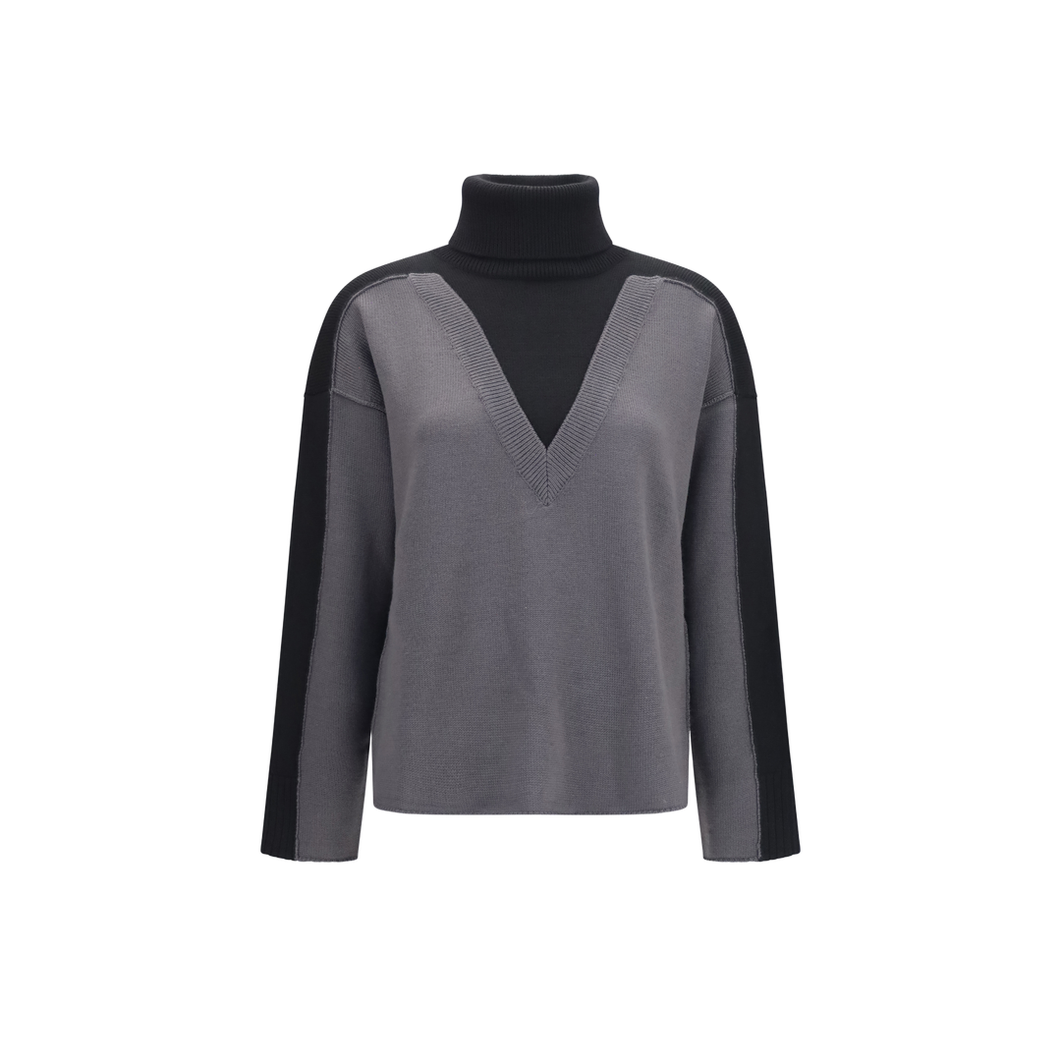 MAYFEYR -  - Two-Tone High-Neck Sweater - S52HA0306M13280