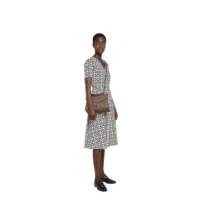 Margot Gancini Embossed Shoulder Bag