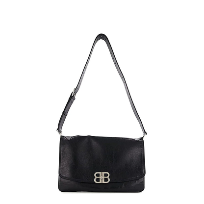Bb Soft Large Flap Bag in Black