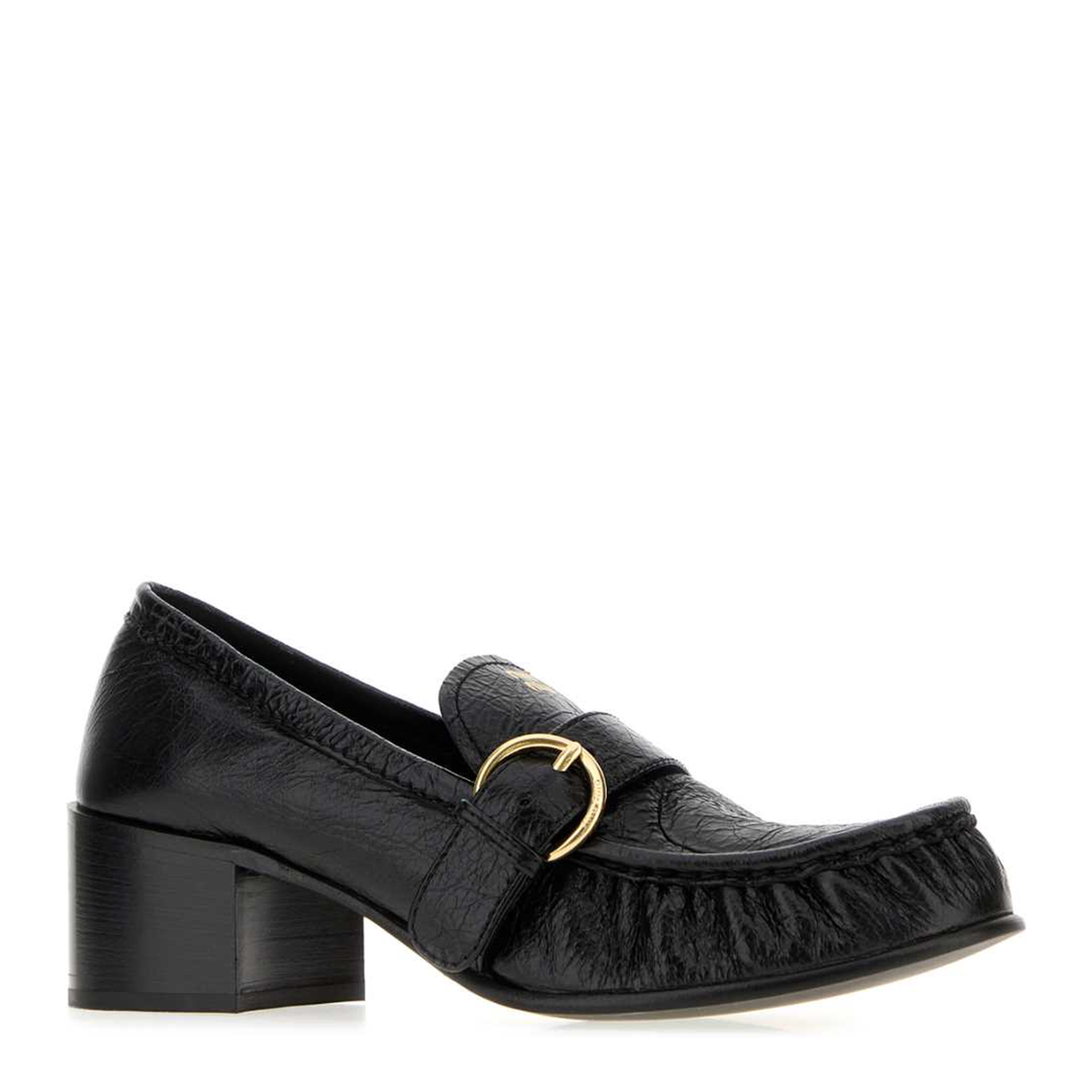 MAYFEYR - Miu Miu - Black Leather Loafers - 5D740EF0455TZF0002