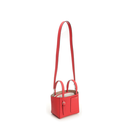 Soft Bucket Micro Bag - Crimson Red