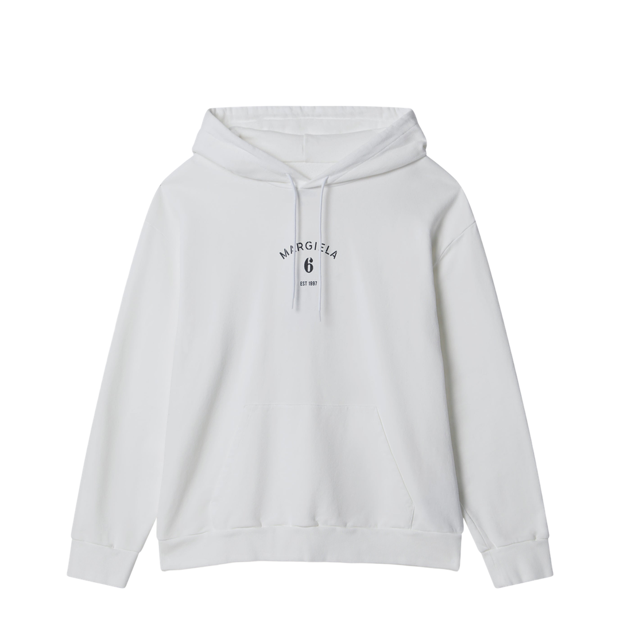MAYFEYR - Mm6 Maison Margiela - White Cotton Hoodie - SH2GU0031M25014101