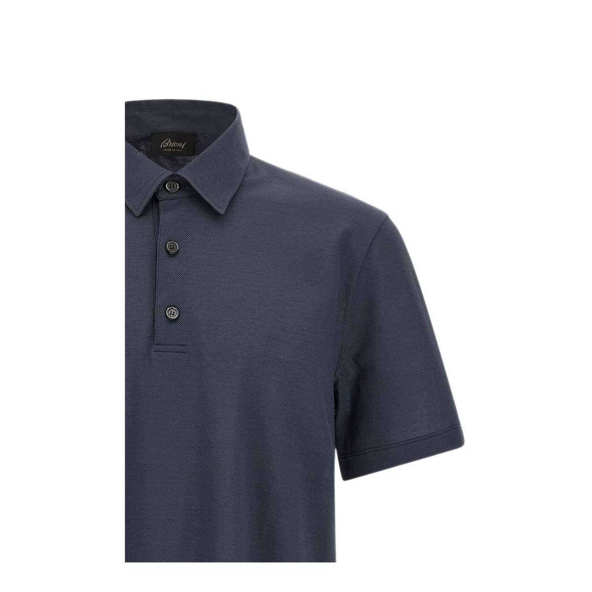 MAYFEYR - Brioni - Royal Blue Piqu E Weave Polo Shirt - UJSZ0LPA6274800