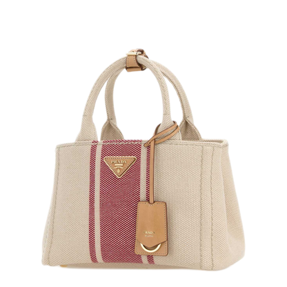 MAYFEYR - Prada - Sand Canvas Small Jardinière Handbag - 1BG464V9YM2ZQGF0B67