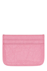 City Cardholder in Pink, Antique Hardware