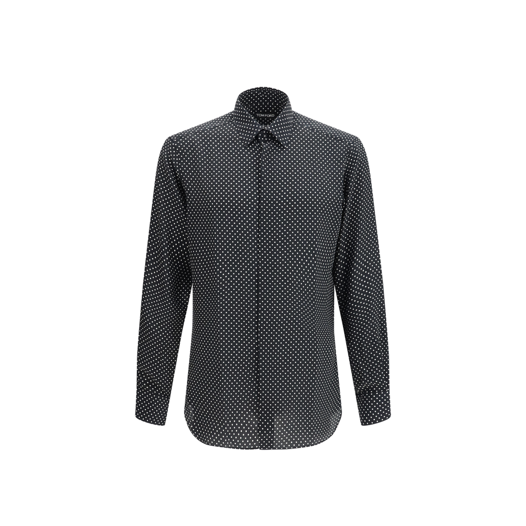 MAYFEYR - Tom Ford - Crepe De Chine Polka Dot Shirt - HRVF01S0285