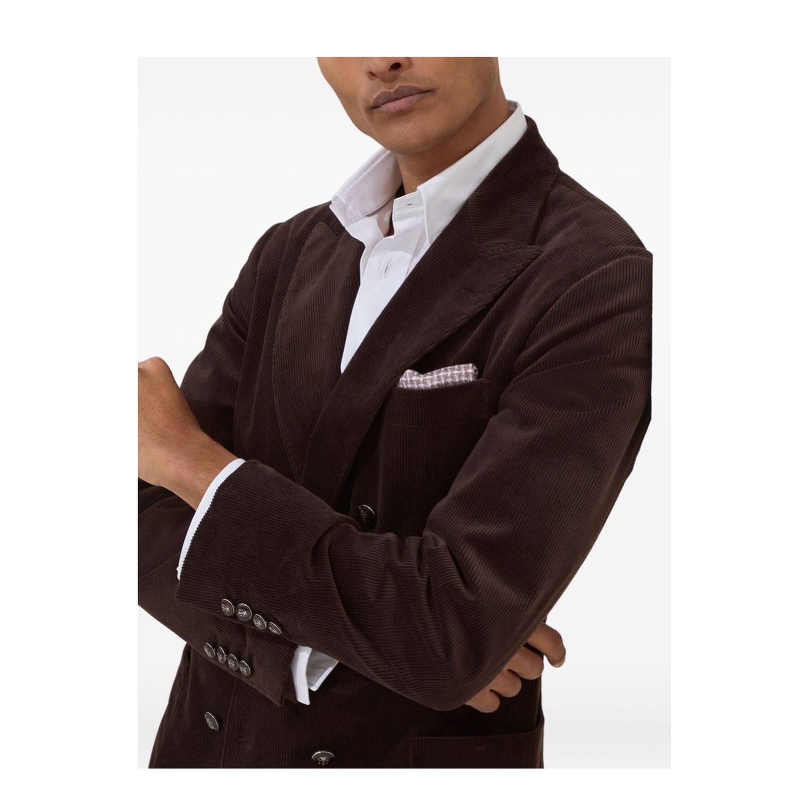Cotton Double-Breasted Jacket