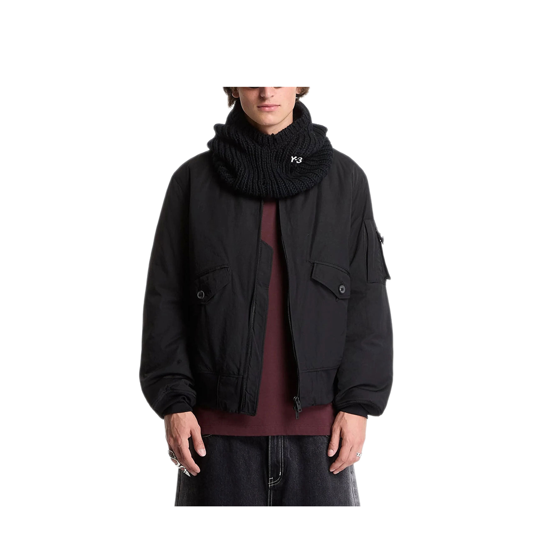 MAYFEYR - Y-3 - Nylon Bomber Jacket - KS1207BLACK