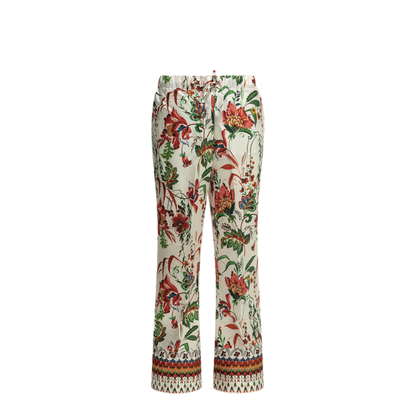 MAYFEYR - Samantha Sung - Silk Trousers - PIGIAMAPANTASIANBOTANICWHITE