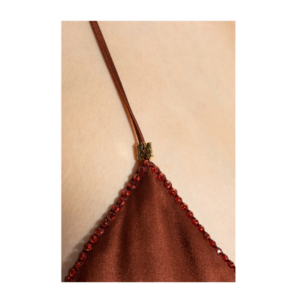 Silk Dress with Spaghetti Straps