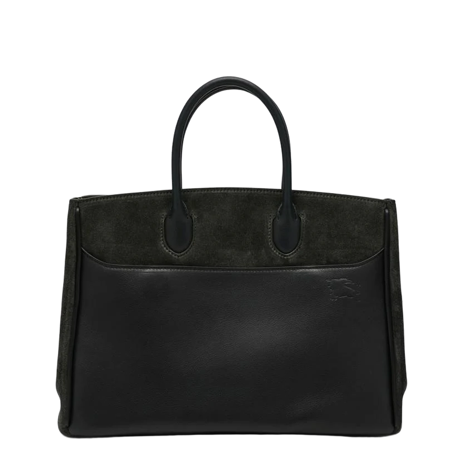 Rocking Horse Medium Dark Green Suede Tote