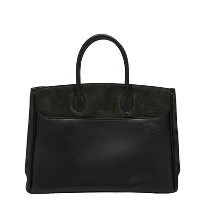 Rocking Horse Medium Dark Green Suede Tote