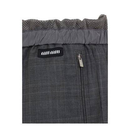 MAYFEYR - Miu Miu - Trousers Grey - MP1874175YF0480