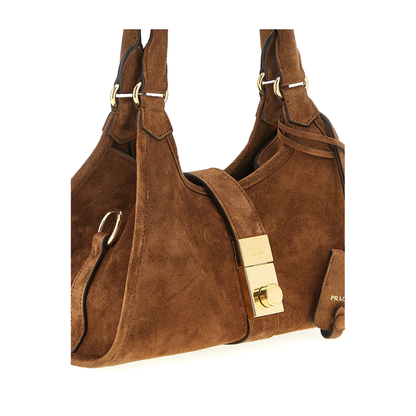 Small Suede Shopping Bag