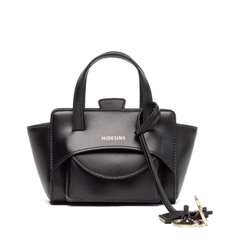 XS Calf Leather Tote - Black