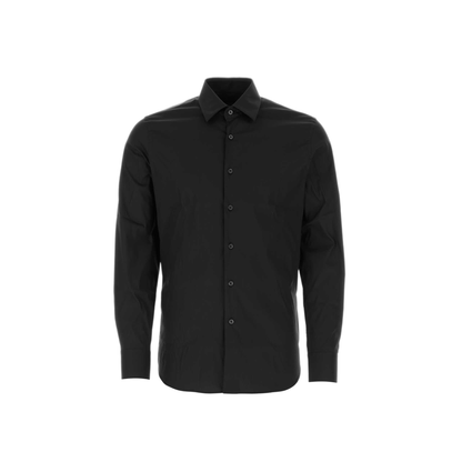 MAYFEYR - Prada - Black Stretch Poplin Shirt - UCM608SOOO10HTF0002