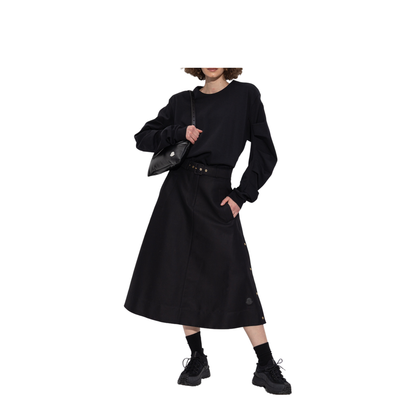 Skirt with Waistband Black