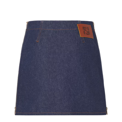 Navy Blue Mini Skirt