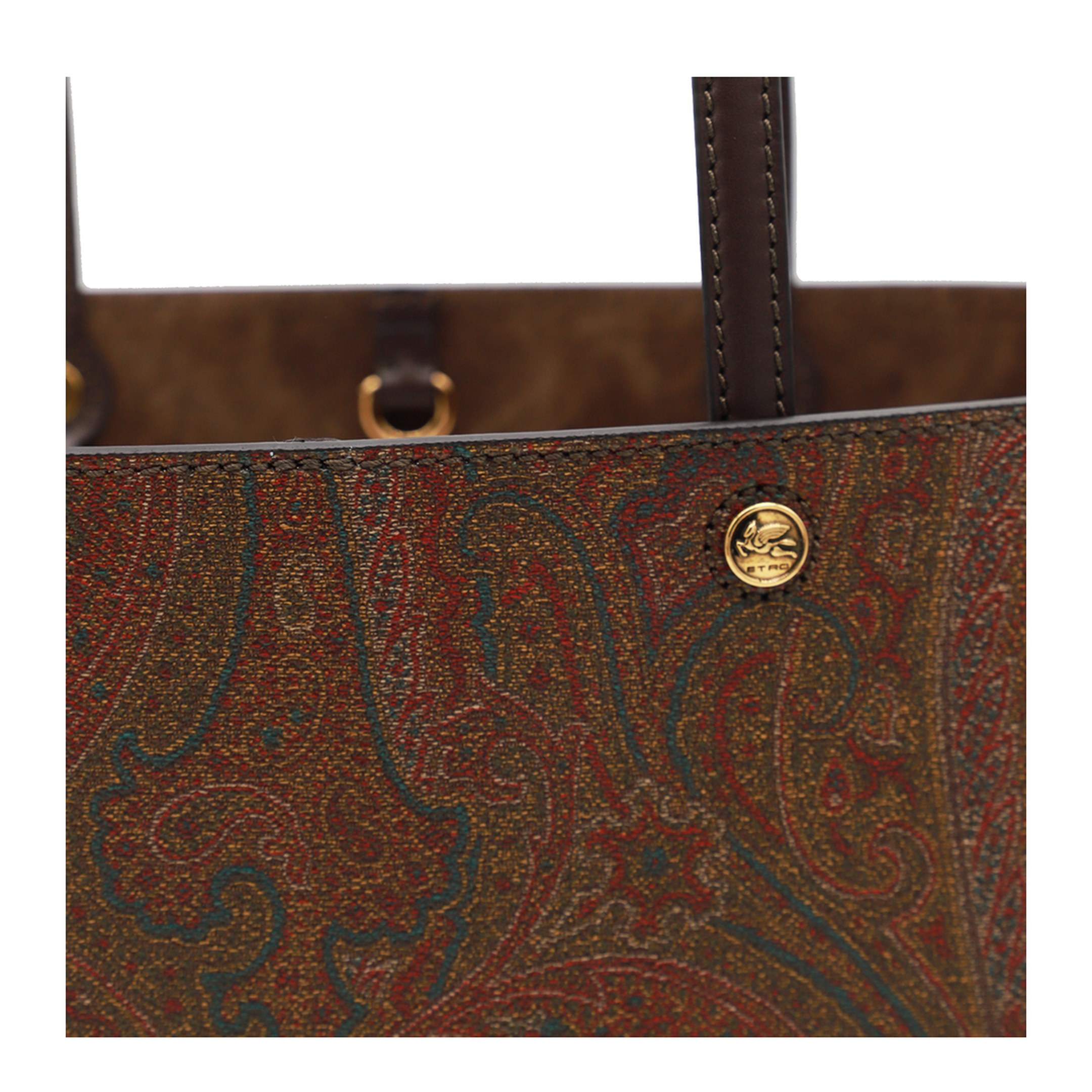 Essential Medium Paisley Jacquard Tote Bag - Brown