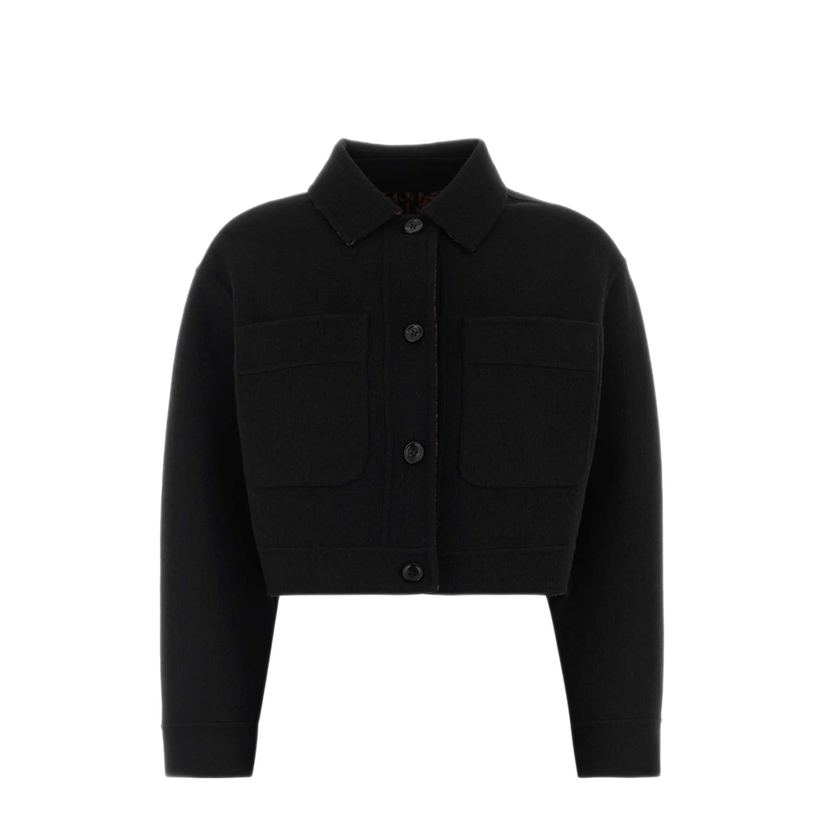MAYFEYR - Max Mara - Black Wool Blend Reversible Jacket - 2621916022600002