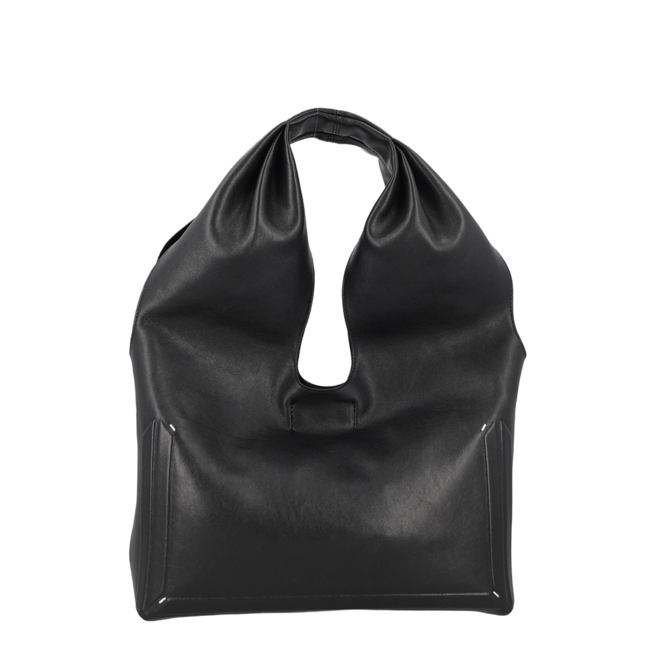 Box Bag Medium Ovine Leather Top Handle Bag - Noir