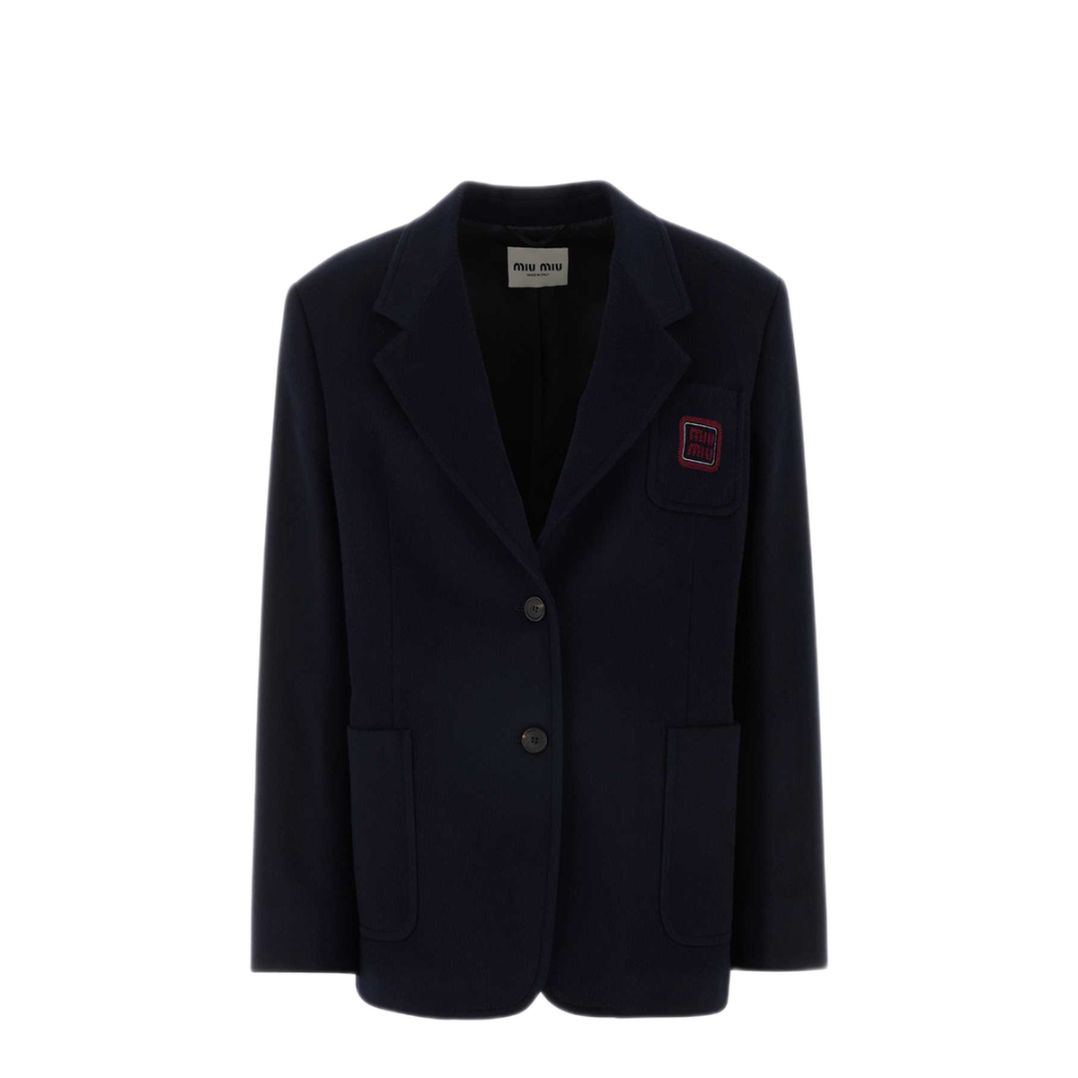 MAYFEYR - Miu Miu - Midnight Blue Wool Blend Blazer - MH1769SAM1125QF0008