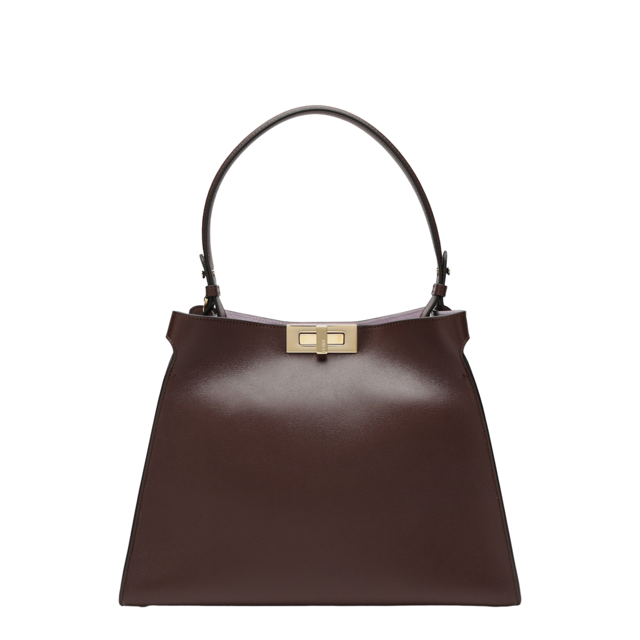 Way Medium Leather Shoulder Bag - Dark brown
