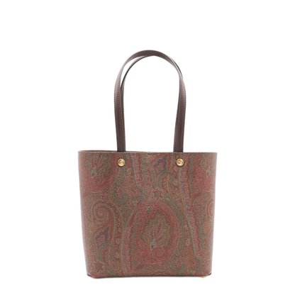 Essential Medium Jacquard Cotton Tote Bag - Brown