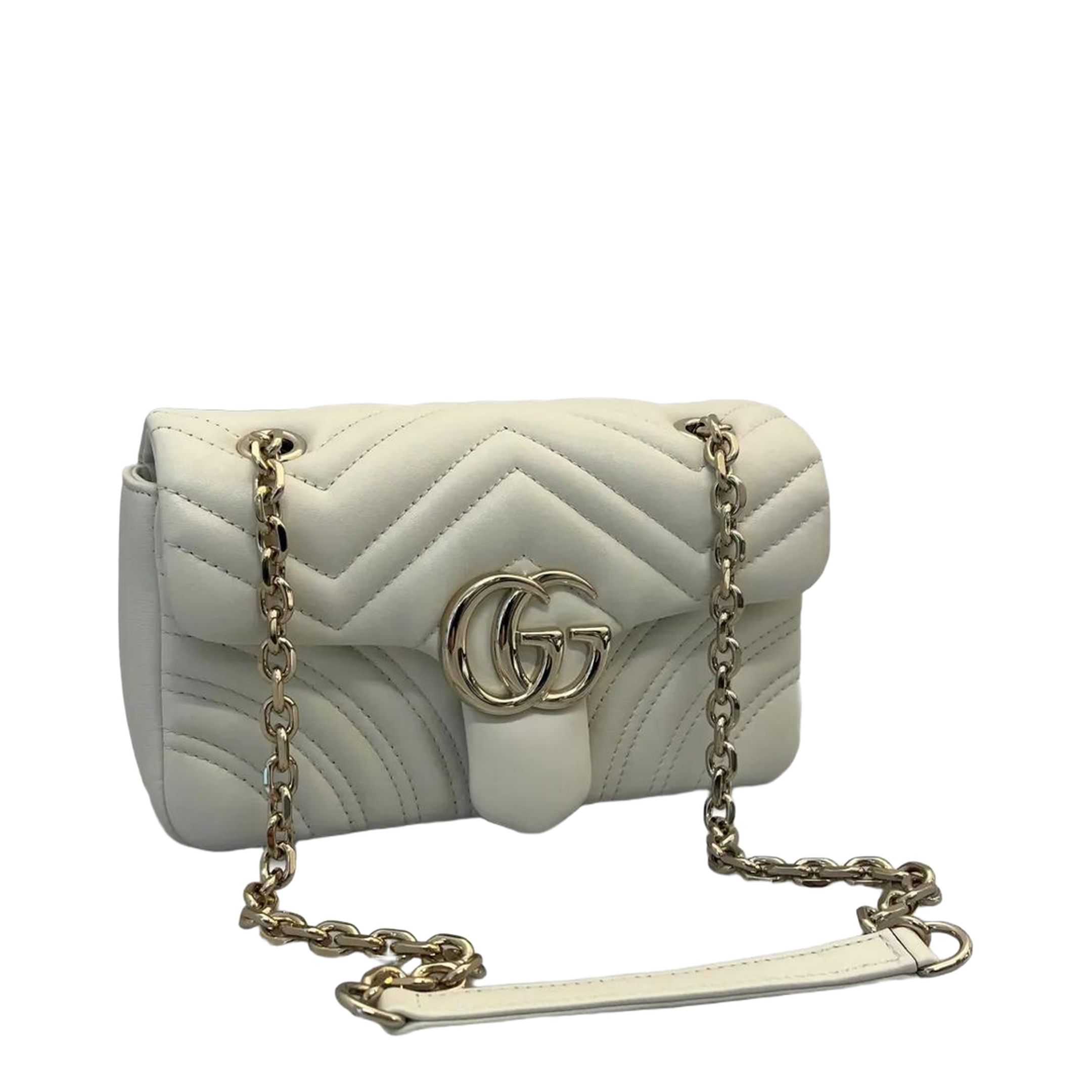 Messenger Bag Leather White