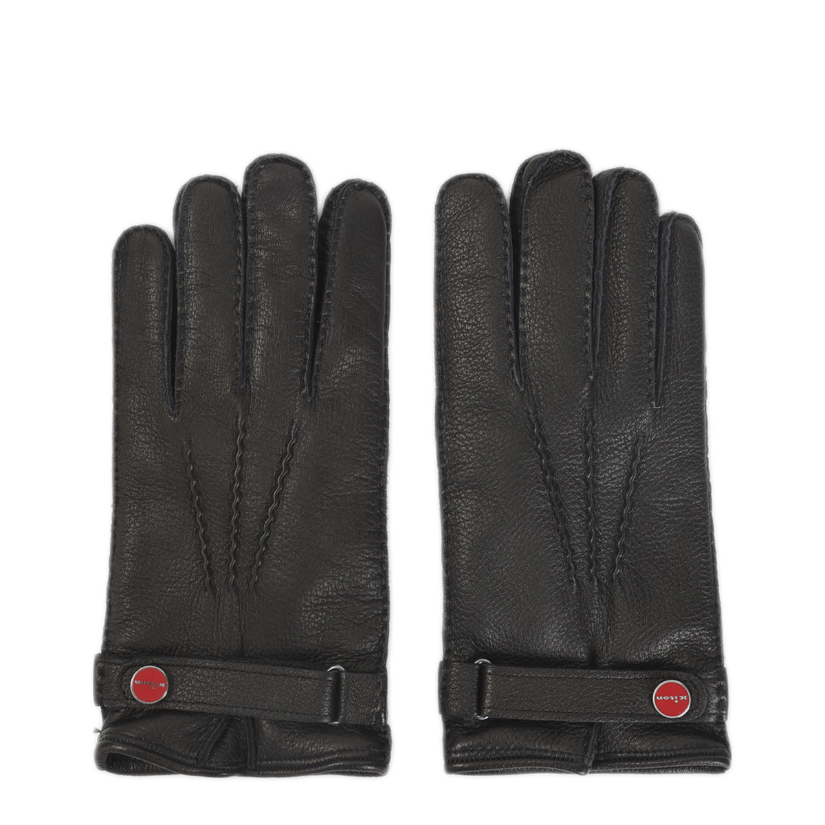 MAYFEYR - Kiton - Black Deer Leather Gloves - UGU023K0212L10003NERO