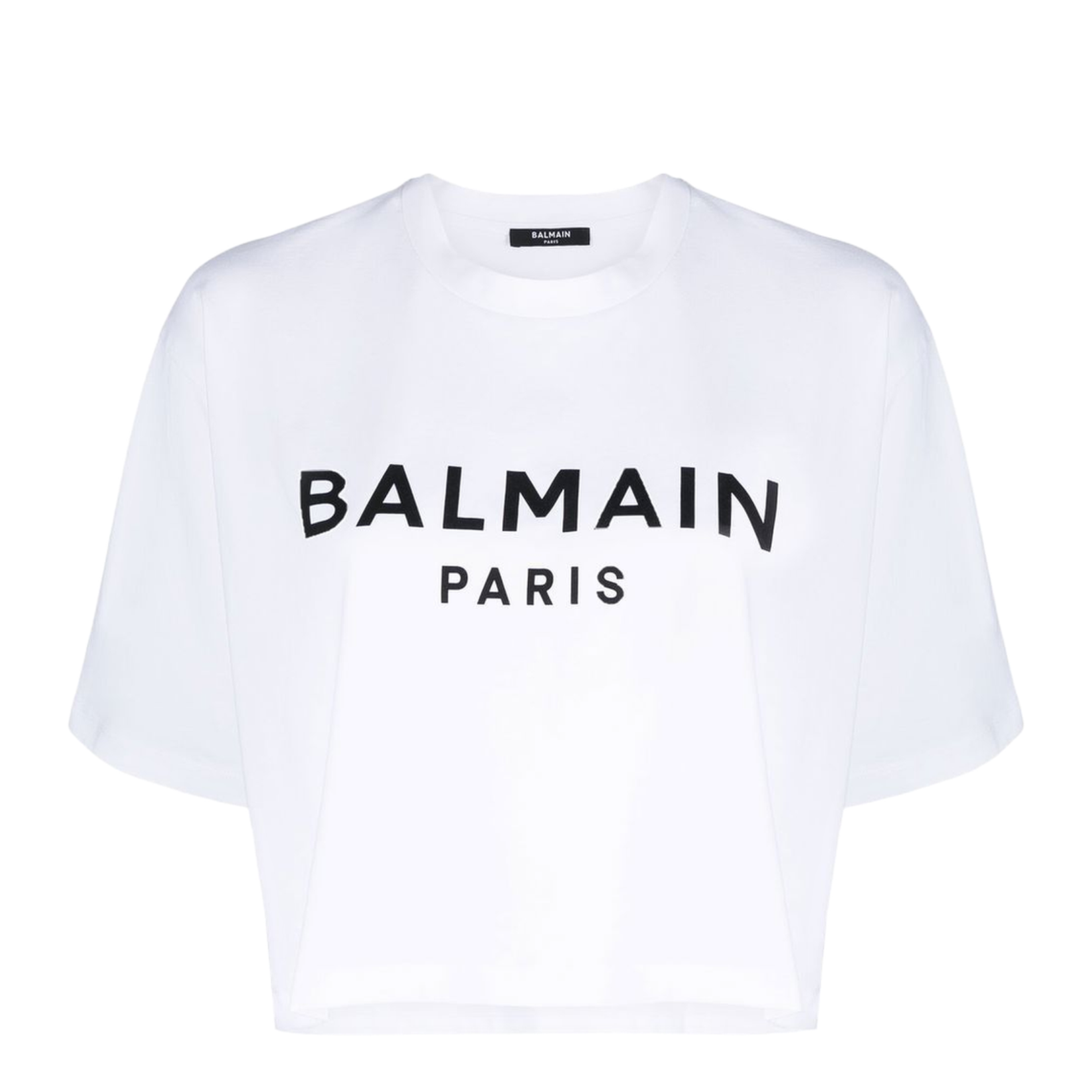 Cropped Logo-Print T-Shirt